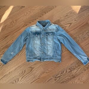 Joe’s Boys Distressed Jean Jacket, Light blue, Size L (14-16) Gently Worn Once